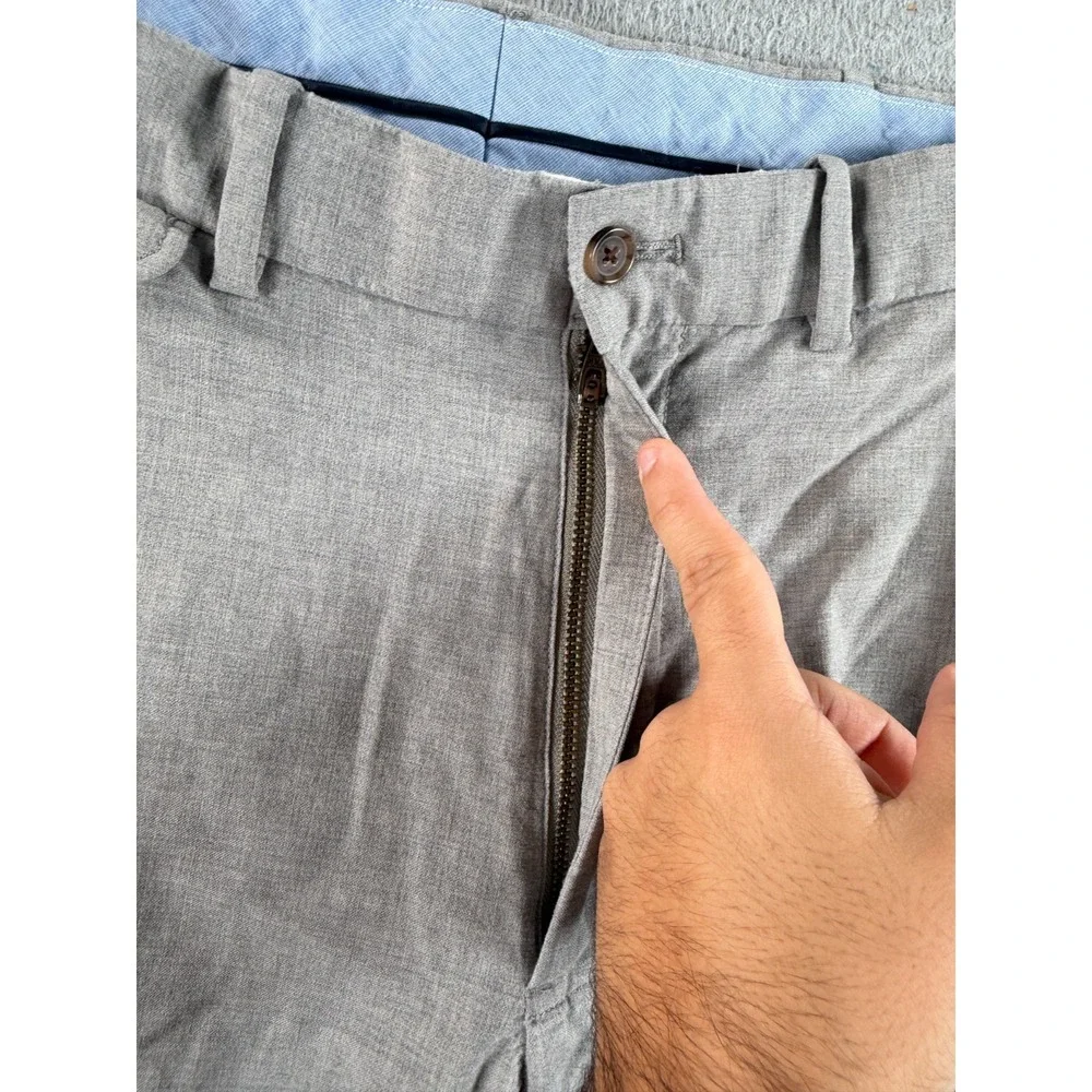 Polo Golf Ralph Lauren Dress Pants Mens 34x32 Gray Wool Straight Formal Business